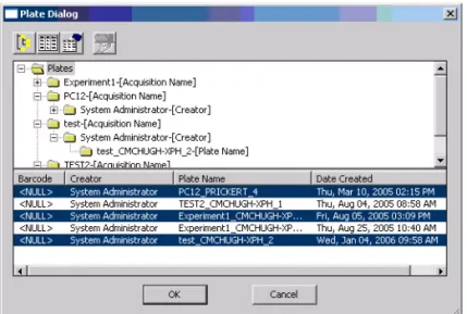 Figure 5-10 Plate Dialog with multiple plates selected 4. Click OK. 
