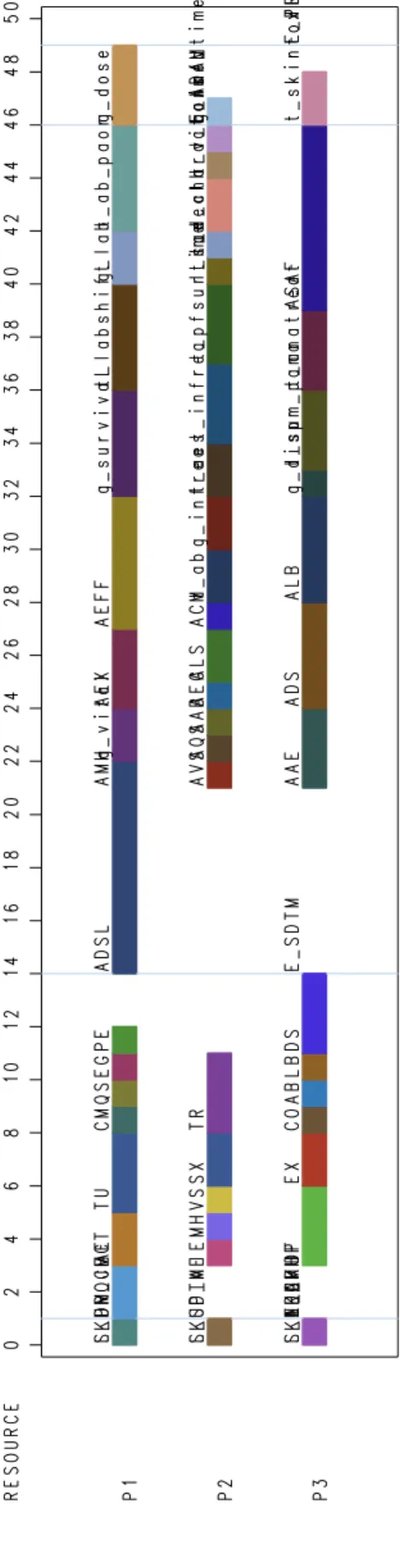 Figure 2 Gantt Chart for Scheduled Programming Activities. 