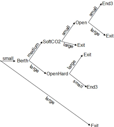Table 12: probabilities that are used in the decision tree and their equivalent in words