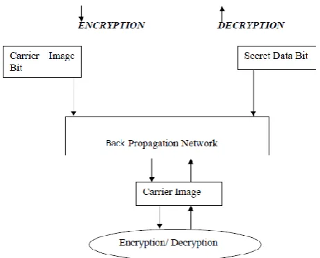 Figure 3: representation of neural network based steganpgraphy 