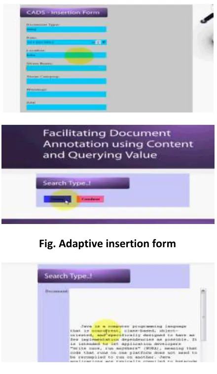 Fig. Adaptive insertion form 