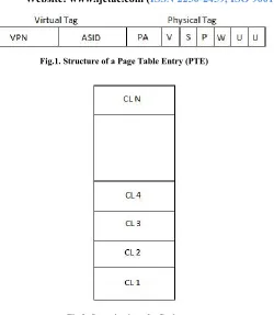Fig.1. Structure of a Page Table Entry (PTE) 