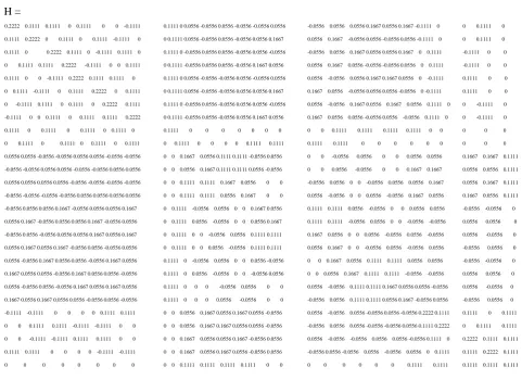 Table 2.  D-efficiency values for some four-variable second-order designs 