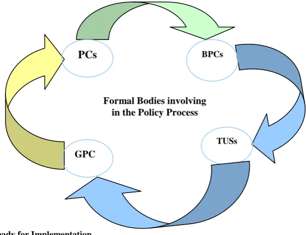Figure 3.10: the Libyan Formal Bodies involving in the Policy Process 