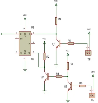 Figure 3: Schematic Diagram of Two-level Water Sensor Unit 