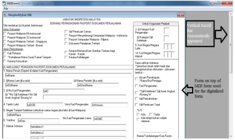 Figure 5. Digital form developed by stacking two MDI forms 