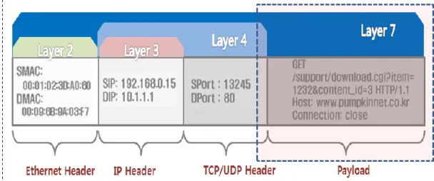 Figure 4. Inspection of Real-time Packet Based Layer 7 