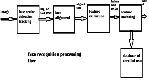 Fig 1 Face Recognition Processing Flow 