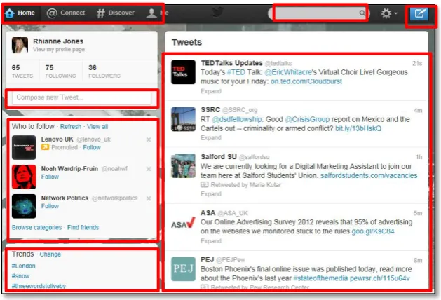 Figure 9: Screenshot of Twitter’s recommendations of people to follow during registration 