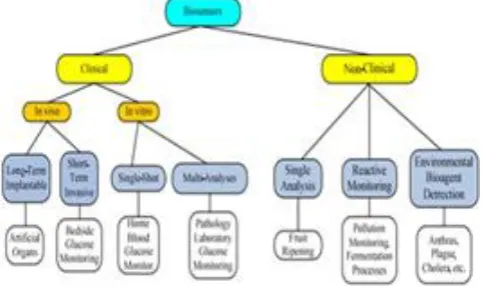 Figure 4.  Types and applications of biosensors [39] 