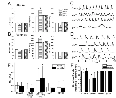 Fig. 4. Changes in cardiac action potential, intracellular Ca2+Error bars represent mean±s.e.m