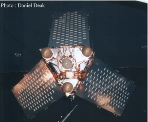 Figure 2.6: The three panels of an Iridium phased array antenna (Source: [12]) 