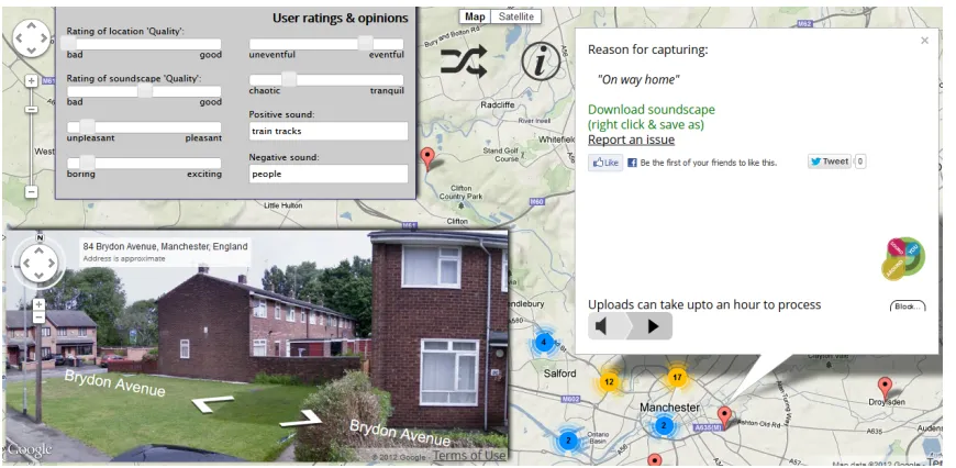 Figure 3.10: Web based upload, locate and opinions form