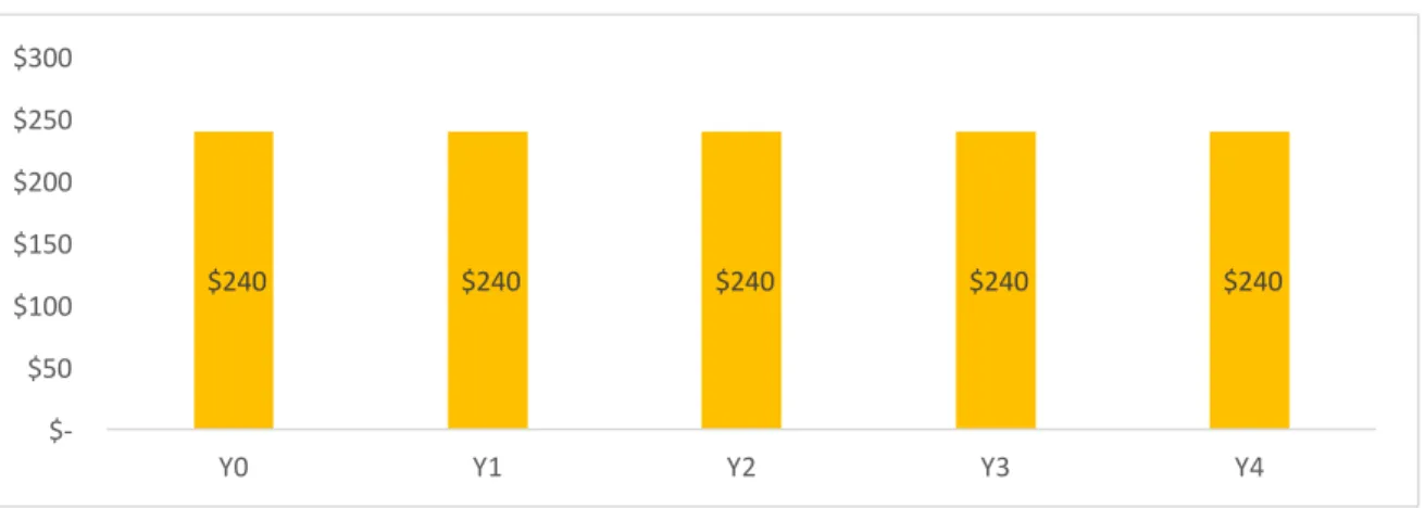 Figure 5: Typical Subscription cost structure (Per User) Pricing 