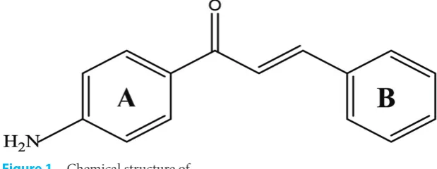Figure 1  Chemical structure of (e)-1-(4’-aminophenyl)-3-phenylprop-2-en-1-on.