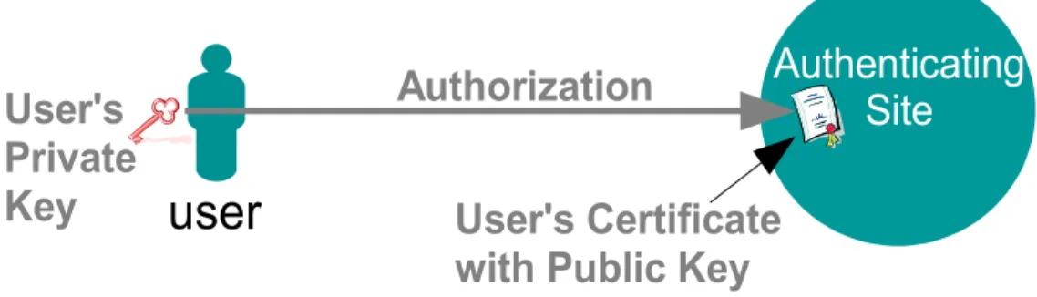 Illustration 5-- Authentication through public key cryptography