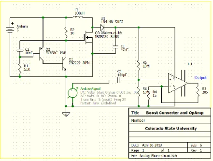 Figure 6: Boost Converter Circuit