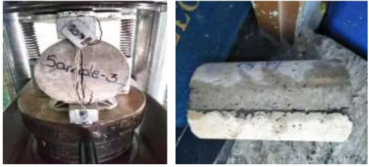 Figure 3:  Slump Test and Cube Casting     