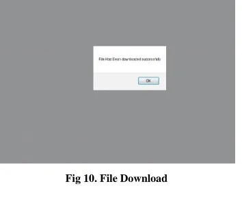 Fig 10. File Download 