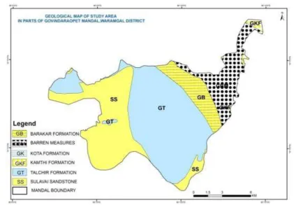 Figure 1:  Locations of the samples collected is Govindaraopet Mandal, Warangal District, Teangana, India