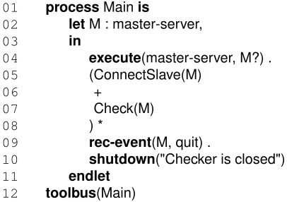 Figure 3. Architecture of the distributed version of c h e c k _u n s a t (cf. Figure 2)
