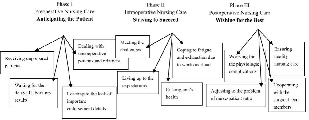 Figure 1.  Problems and difficulties of the Operating Room nurses in perioperative phases 