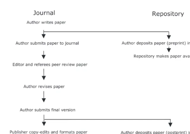Figure 1. Model 1:Repository to Journal