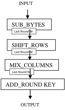 Fig. 4. Various steps in the encryption. 