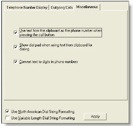 Table 5.  Advanced External Dialing tab fields — Continued Window Section Description