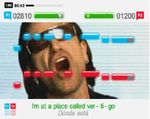 Figure 1. A SingStar Screenshot 