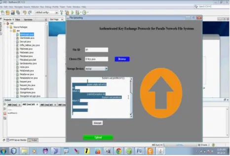 Figure 2: File Uploading in Mysql server