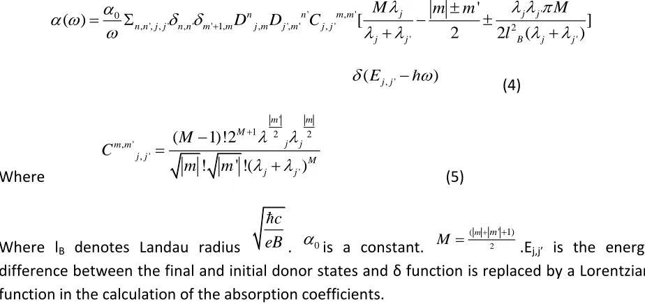 table T1, we have shown the energy spectrum as a function of magnetic field. The impurity 