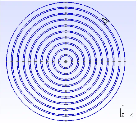 Figure 2: Geometric representation of the section of CS-DFB laser 