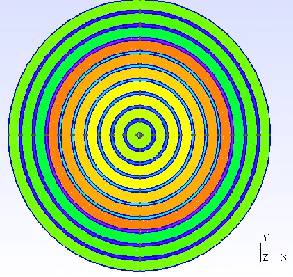 Figure 3:  Discretized section of CS-DFB laser 