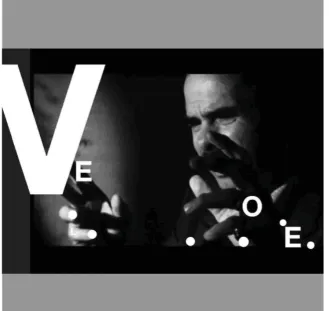 Fig 4 Nick Cave image with typographic signiﬁ ers 