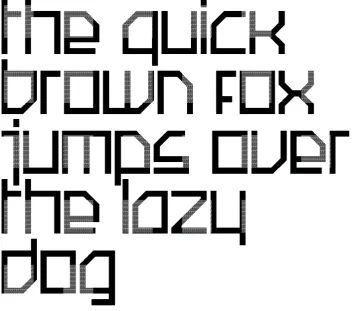 Fig 9 VN Font. Typeface designed for the Visible Narrative sequences 