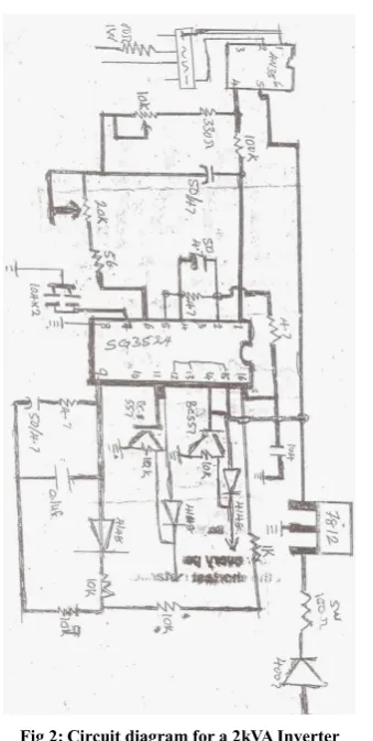 Fig 1. Block diagram of a practical self-charging inverter 