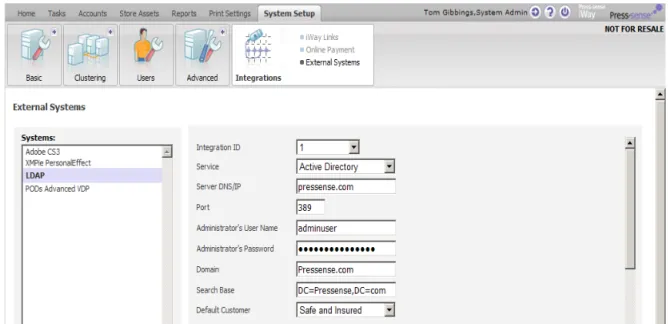 Figure 1:  Connection Settings