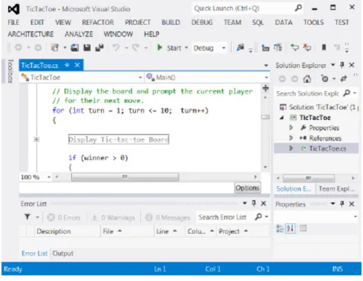 Figure	  3.5:	   Collapsed	  Region	  in	  Microsoft	  Visual	  Studio	  .NET	  