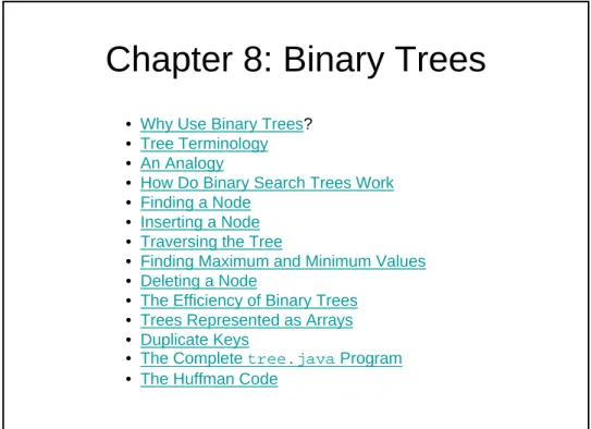 Table 1.1: Characteristics of Data Structures 