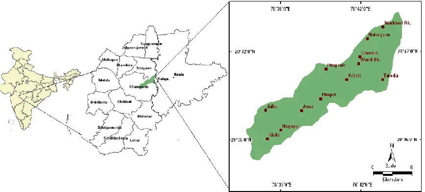 Fig. 1: Location map of Bildi catchment 