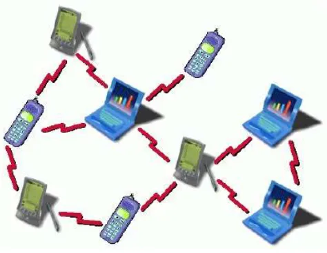Figure 2: Wireless devices connected together 