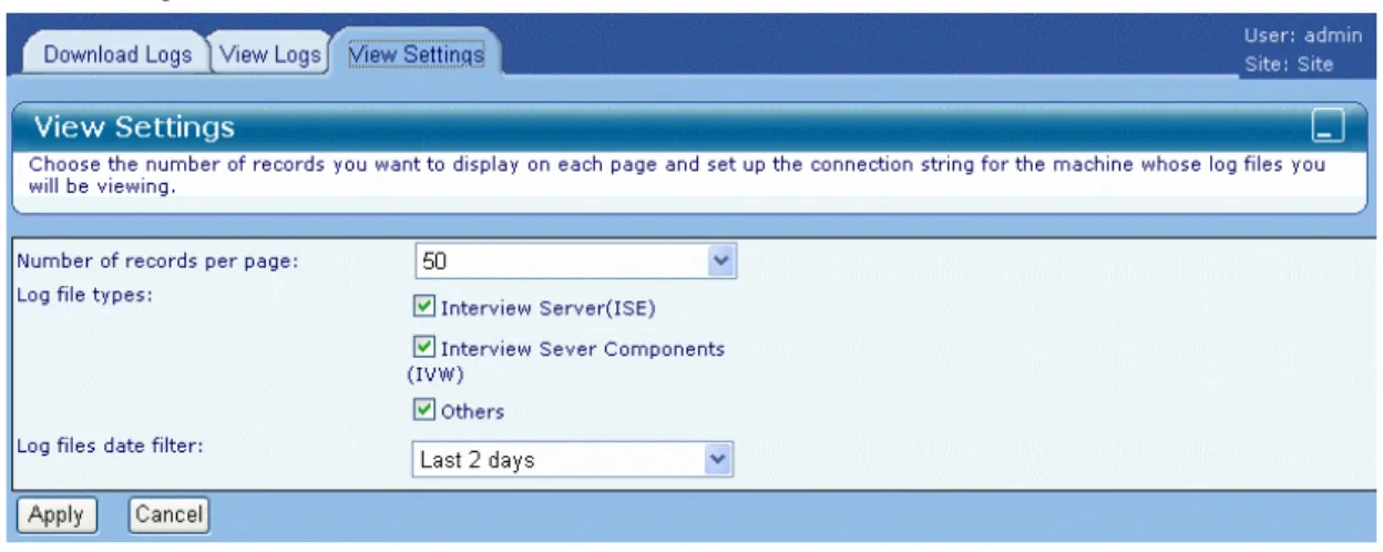 Figure 1-43 View Settings tab