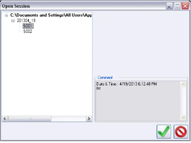 Fig. 18   Open Session dialog 