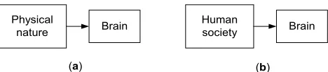 Figure 2(a) and (b).  The signal and the system. Two cases of the informational input sources