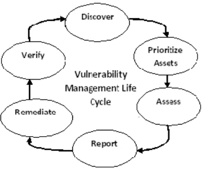 Fig 2. Vulnerability management life cycle 
