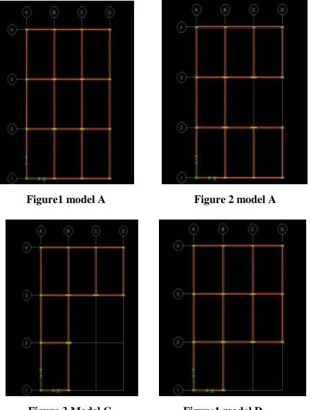 Figure 1 shows the plan of base model and figure 2, 3, 4  shows the developed irregular plans from base model