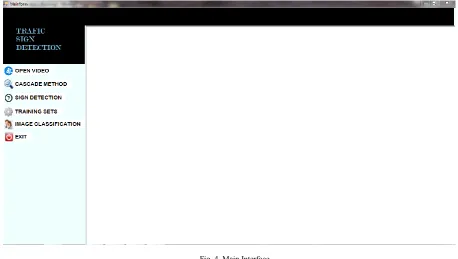 Fig. 4. Main Interface 