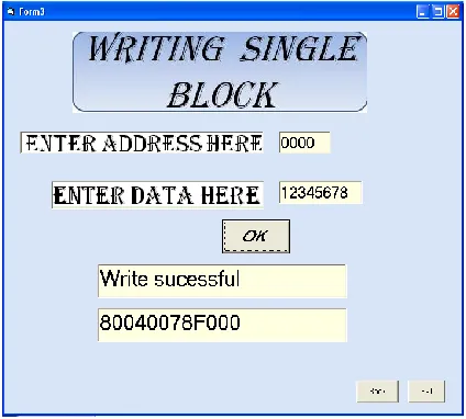 Fig (XIII) Full Data Download Operation through RF Reader/Writer 