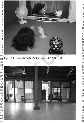 Figure 9.2 HEADROOM, Paul Sermon, 2006. Video still